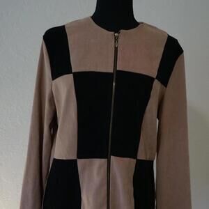 Women's Tan and Black Jacket